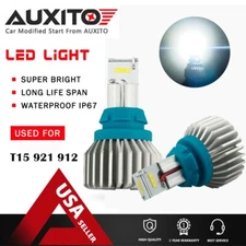 AUXITO 912 921 T15 LED Bulbs 4000 Lumens  Backup Reverse Lights, 6500K White EXD