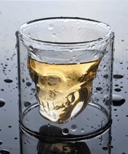 Captain Morgan + 2 Totenkopf Gläser + Totenkopf Zink Ausgießer Geschenk - Bild 5 von 7