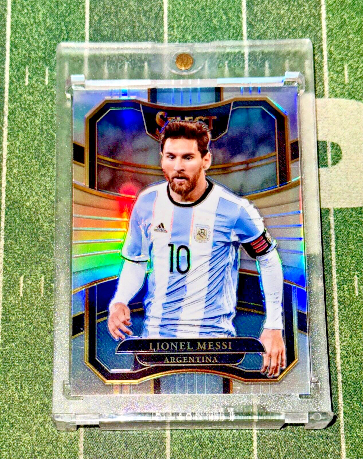 2017-18 Panini Select Lionel Messi GOAT Terrace Silver Prizm Refractor RARE 🔥