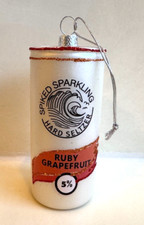 Ornament Spiked Sparkling Hard Seltzer Ruby Grapefruit 5% NEW Christmas HTF Rare