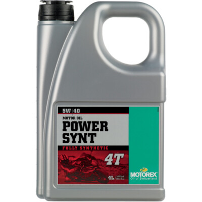 Motorex Power SYNT 4T Full Synthetic 4-Stroke Engine/Motor Oil (5W-40) 4 Liter