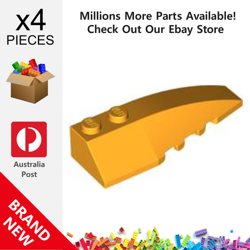 4x Genuine LEGO™ - Wedge 6 x 2 Right - 41747 5711 52215 69068 New Parts - Picture 5 of 17