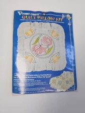 Lotus Flower Vogart Crafts Quilt Pillow Kit # 8770C SEALED New Old Stock