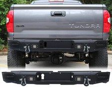Vijay Texture Black Rear Bumper with LED Ligh...