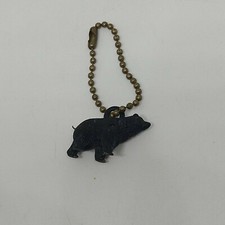 Vgt 80's rare Bear Keychain mexican premium bottle Vodka, plastic mini figure