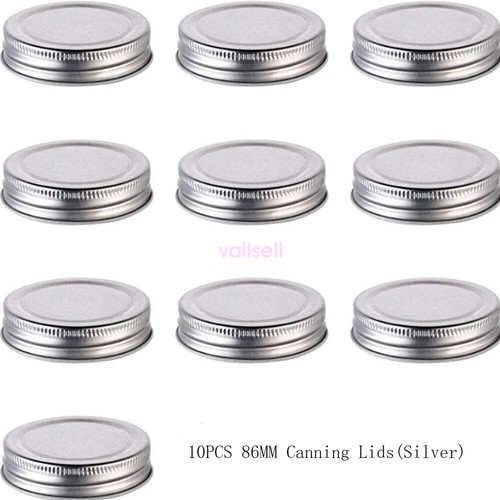 2024 Splits Lids Sealing Storage Solid Caps for Regular/Wide Mouth Mason Jar NEW - Picture 24 of 28
