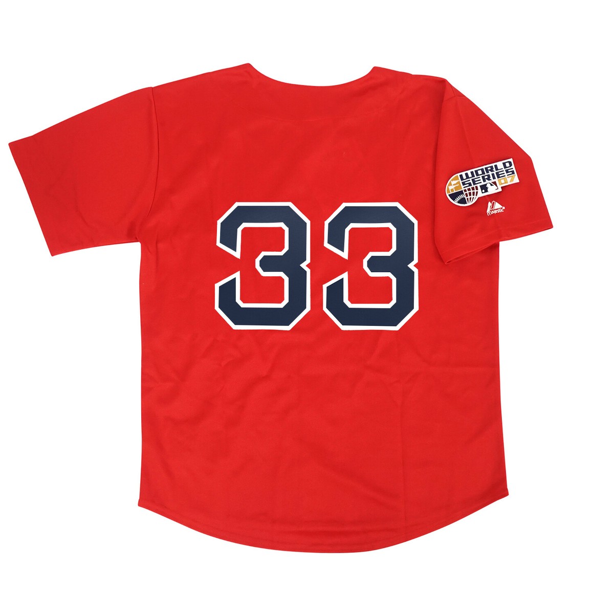 Jason Varitek 2007 Boston Red Sox World Series Alt Red Men's