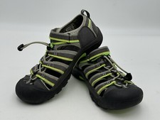 Keen Newport H2 Black Green Adjustable Hiking Sandals Shoes, Youth Size 5