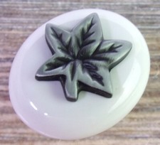 2-pc Hickory Hardware P3031-SPAW White 1-1/2" Oval Drawer Pulls Cabinet Knobs