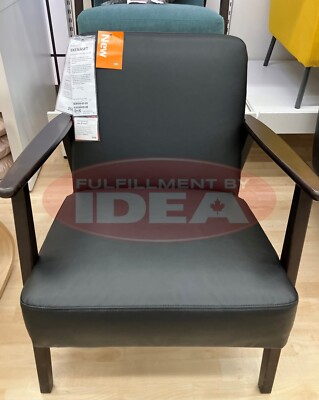 Brand New IKEA EKENASET Jonsbyn Black Armchair 805.390.15 | eBay