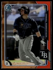 2015 Bowman Chrome #BCP248 Daniel Robertson Prospects Orange Refractors #/25