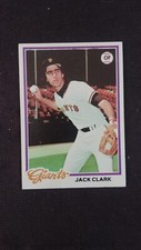 1978 Topps baseball card # 384 Jack Clark   ( G to VG )