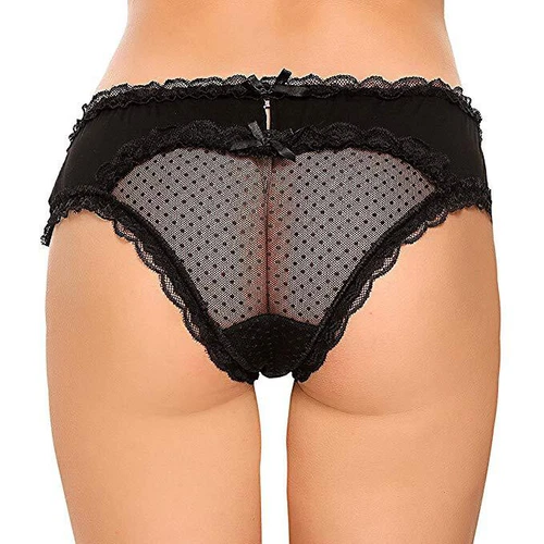 New Sexy Womens Cheeky See Through Underwear Lingeries Sheer Lace Panties Briefs - Picture 6 of 16