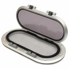Lewmar Boat Portlight Window 391329992 | 13 3/4 x 5 3/4 Inch Aluminum