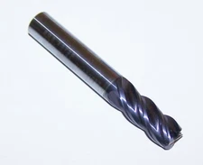 3/8" (.375") KYOCERA SGS 4 FLUTE Z-CARB ENDMILL FOR STEELS AND STAINLESS 36725