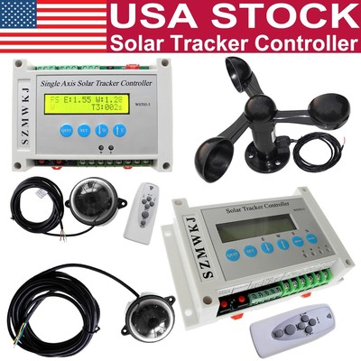 Auto-Tracking DC12V 24V Single/Dual Axis Solar Tracker Controller W/ Wind Sensor