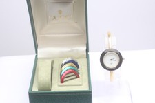 Vintage EXC 5 w/Box Gucci Change Bezel 11/12.2 6 Colors Quartz Ladies Watch
