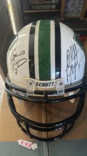 Marshall University signed football helmet Pennington Leftwich