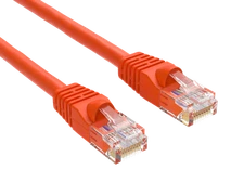 5ft Cat5e UTP Ethernet Network Patch Cable Snagless 24AWG Bare Copper, Orange