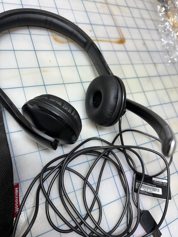 Microsoft LifeChat™ LX-6000 Black Headband Headset USB NEW IN BOX  - Image 3 of 4