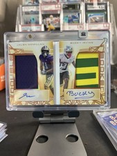 Leaf 2024 Trinity Double Booked Autograph Patch Jalen McMillan Bucky Irving /25