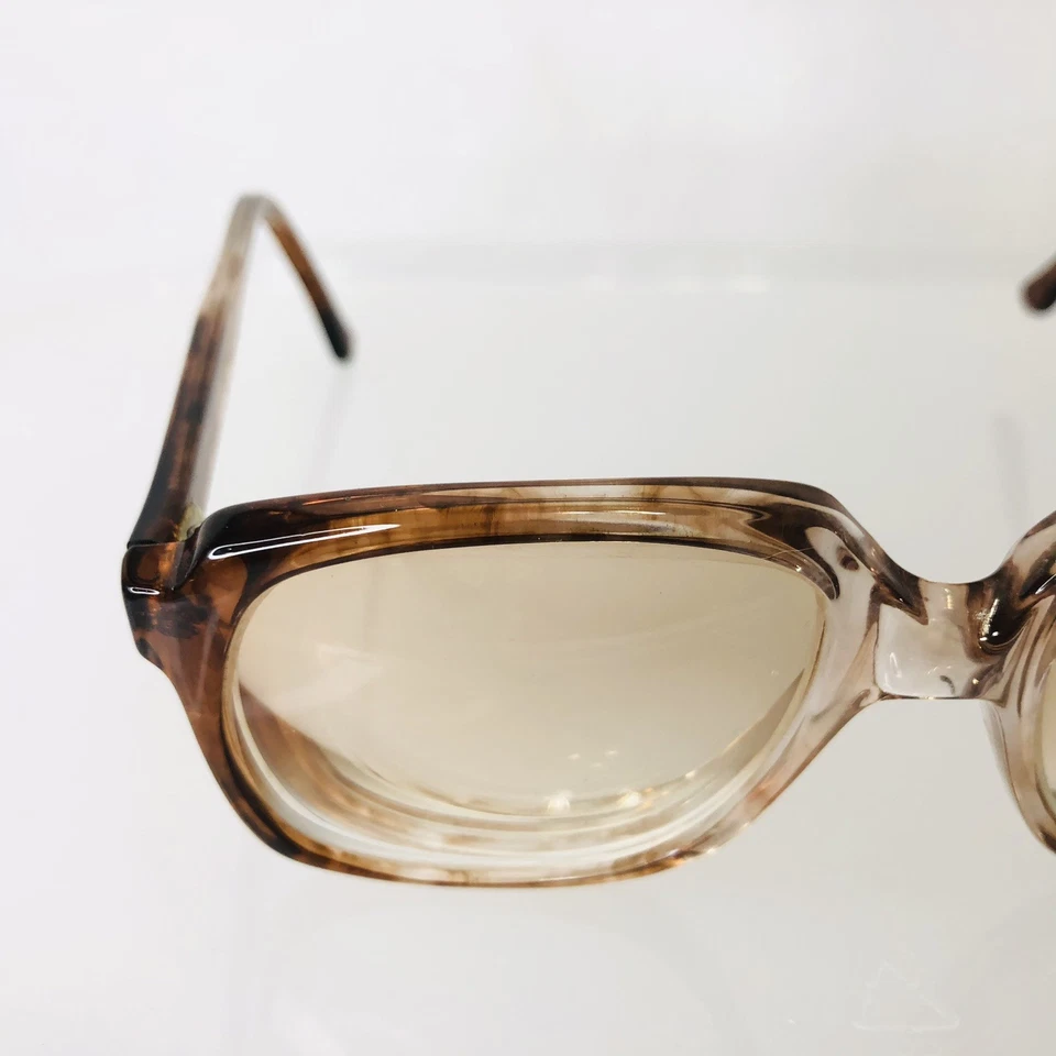 Gafas VRG Años 70 80 Monturas RX Gafas De Gran Tamaño 54 17 Marrón Retro Acetato SRO Foto 4 de 4