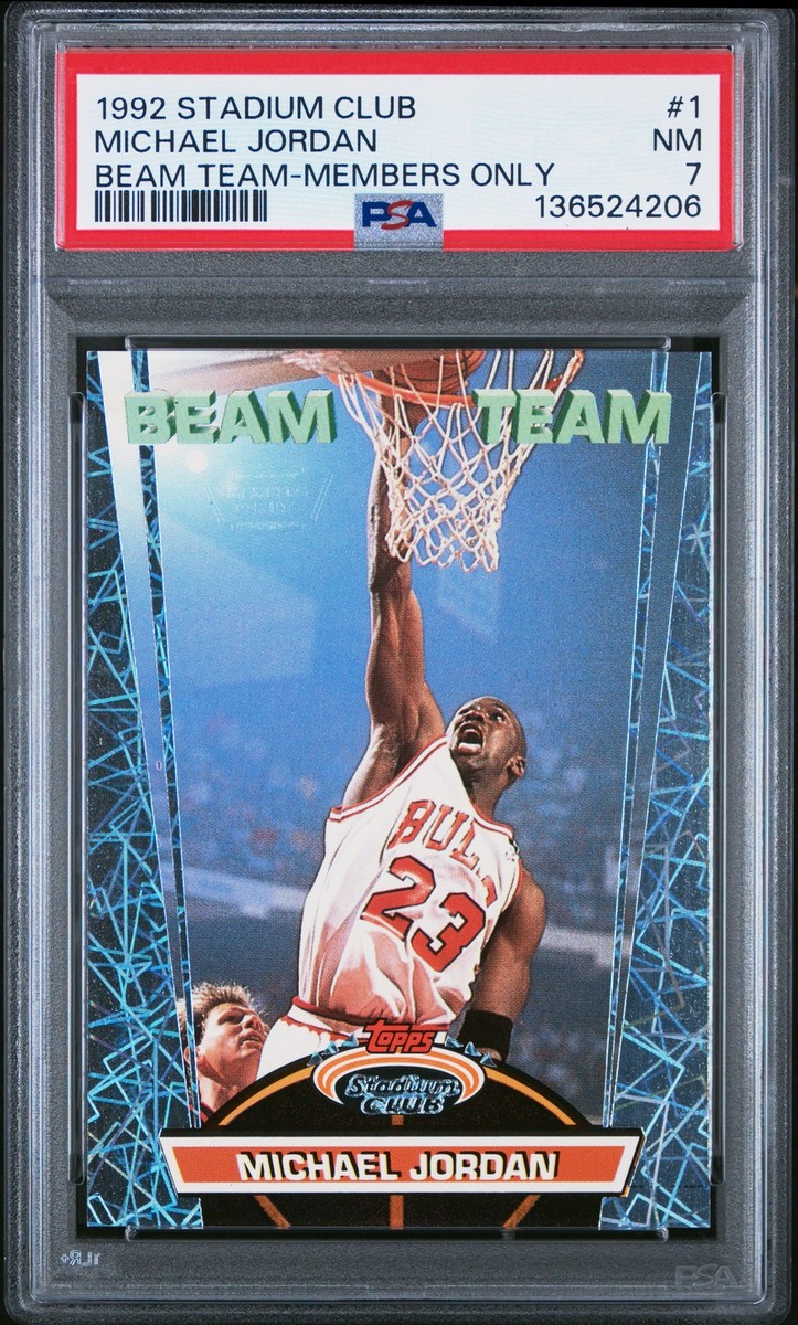 1992-93 Topps Stadium Club - Beam Team Michael Jordan #1 Members