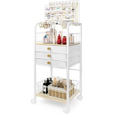 Large Jewelry Holder Organizer, Jewelry Display Stand with 3 Jewelry Box Draw...