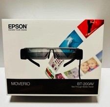Epson Moverio BT 200AV Smart Glasses See Through AR Viewer Wearable Display Unit