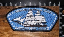 Baltimore Area Council National Jamboree 2001 Boy Scout JSP CSP Patch