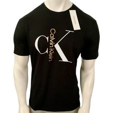 NWT CALVIN KLEIN MSRP 54.99 MEN BLACK CREW NECK SHORT SLEEVE T-SHIRT SIZE S L