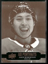 2021-22 Upper Deck Series 1 Jason Robertson UD Portraits #P-7 Dallas Stars