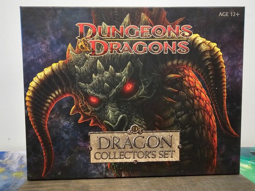 D&D wizards of the coast Minis Dragon Collector's Set of 5 with stat cards