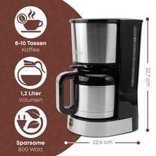 Bomann Thermo-Kaffeeautomat KA 6066 CB, 10 Tassen, 1,2 Liter, NEU