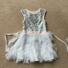 JONA MICHELLE GIRLS PARTY / SPECIAL OCCASION DRESS, 6, SEQUINED TOP, TULLE SKIRT