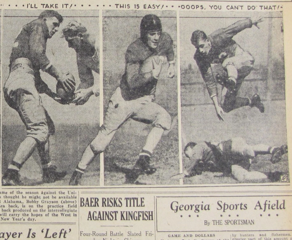De colección 1934 Alabama Crimson Tide - Periódico Rose Bowl Champions Foto 4 de 4