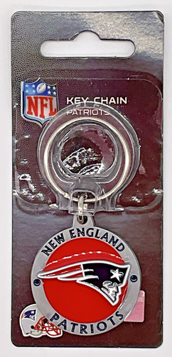 NFL New England Patriots Key Chain Metal - NFL Logo Key Chain - Afbeelding 1 van 7