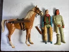 Mark Co 1960s Johnny West and Geronimo with Horse Accessories Thunderbolt RARE
