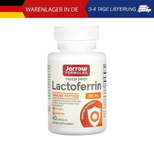 Jarrow Formulas, Lactoferrin, gefriergetrocknet, 250 mg, 60 Kapseln
