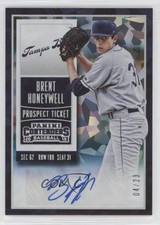 2015 Panini Contenders Prospect Ticket Cracked Ice 4/23 Brent Honeywell Auto 0lm