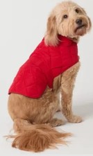 NWT St Johns Bark Quilted Dog Puffer Coat Medium Red Vest Jacket Pet Dogs