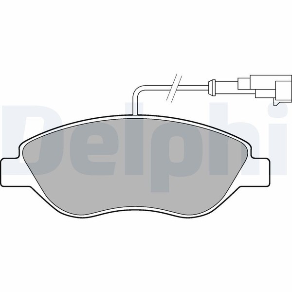 LP2299 Delphi Bremsbelagsatz, Scheibenbremse FüR Alfa Romeo,Fiat,Lancia-image