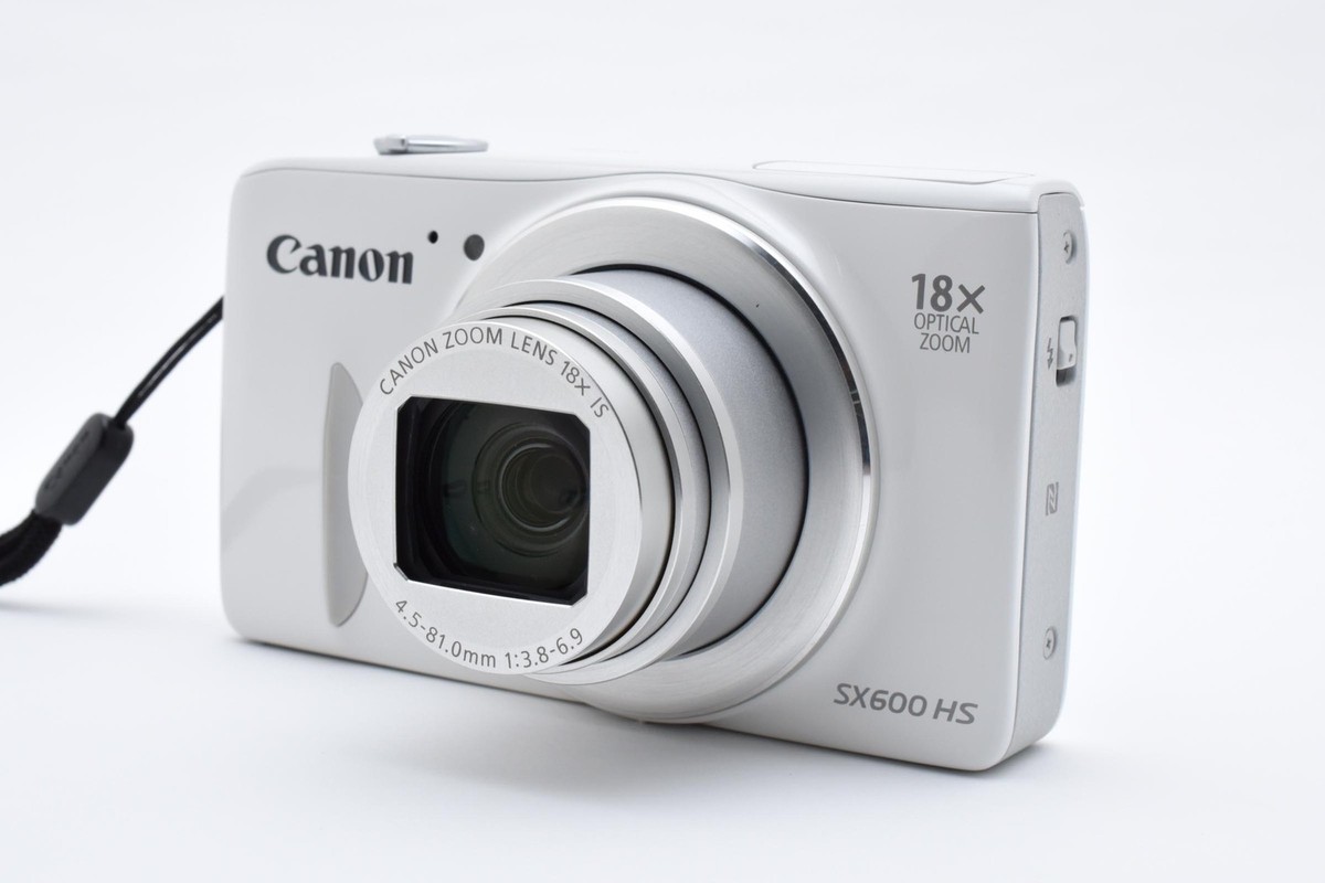 【美品】 Canon PowerShot SX600 HS ホワイト #331 Near Mint in/Box] Canon PowerShot SX600 HS White Digital Camera