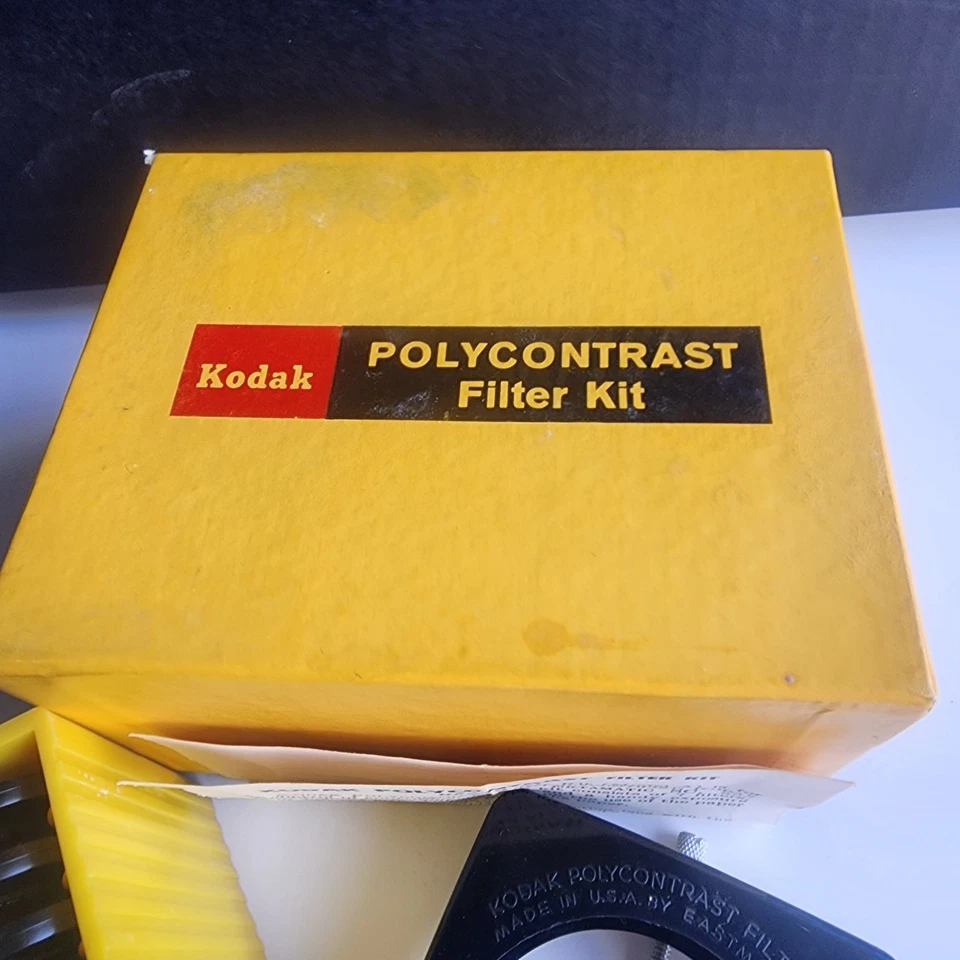 Vintage Kodak Polycontrast Filter Kit Model A w/ Filters & Holder Original Box - Image 3 of 4