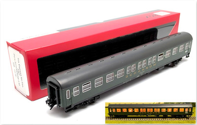 Trix Express 3367 H0 SCHARNOW Bctüm 256 DB 2.Kl.-umgebaut DC- Figuren /Reisenden