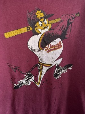 Arizona State Sun Devils Sparky Mascot T Shirt Mens M Maroon
