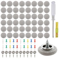 60pcs Car Roof Headliner Repair Kit Rivets Buckles For Interior Ceiling Fix