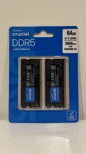 Crucial 64GB (2 x 32GB) PC5-44800 5600Mhz SO-DIMM Memory