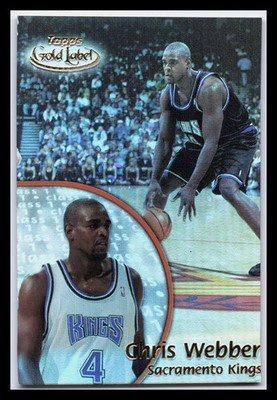 2000-01 Topps Gold Label Chris Webber #74 BASKETBALL CARD Sacramento Kings
