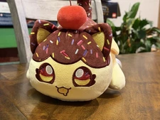 Aphmau Meemeows Sundae Cat Plush Ice Cream Sprinkles 11” Stuffed Stuffie Stuffy